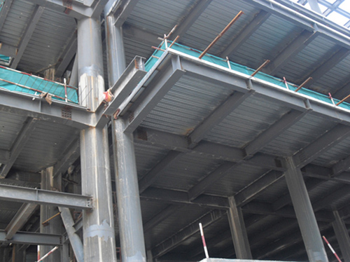 深圳海雅缤纷城加固改造与杭州拓佳公司YXB65-185-555楼承板合作成功