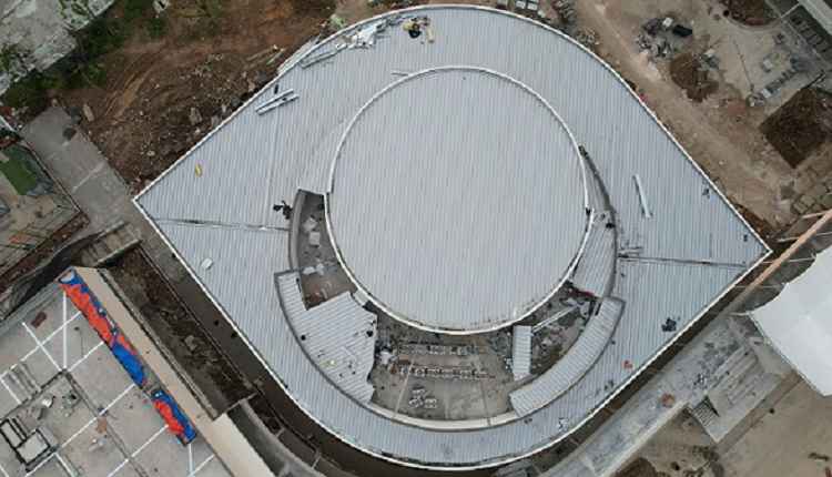 拓佳YX65-400铝镁锰板供货嵊州市西港职业教育中心屋面项目